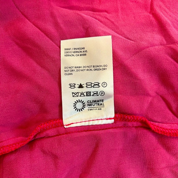 Reformation Velvet Cleo Mini Skirt (pink) size 14 - Picture 5 of 6